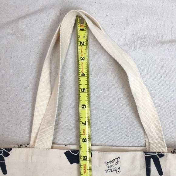 Old Navy Peace and Love Reusable canvas tote - Picture 5 of 7